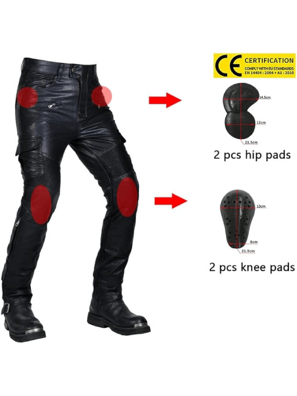 Leather Flex Back Waterproof Riding Pants