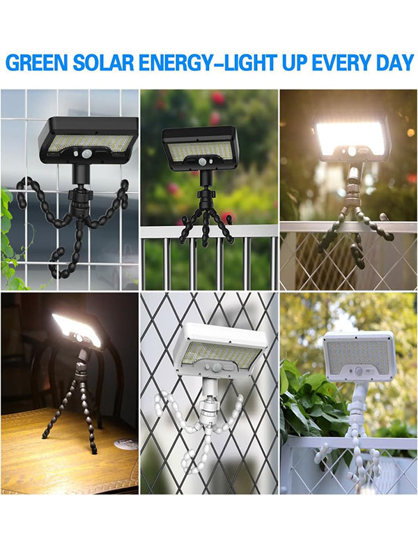 Outdoor Solar Sensor Light with Flexible Octopus Tripod