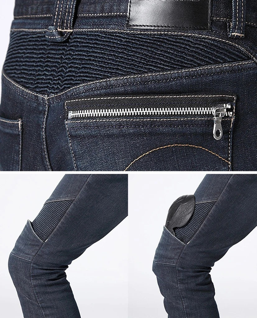 Abrasion-Resistant Motorcycle Skinny jeans