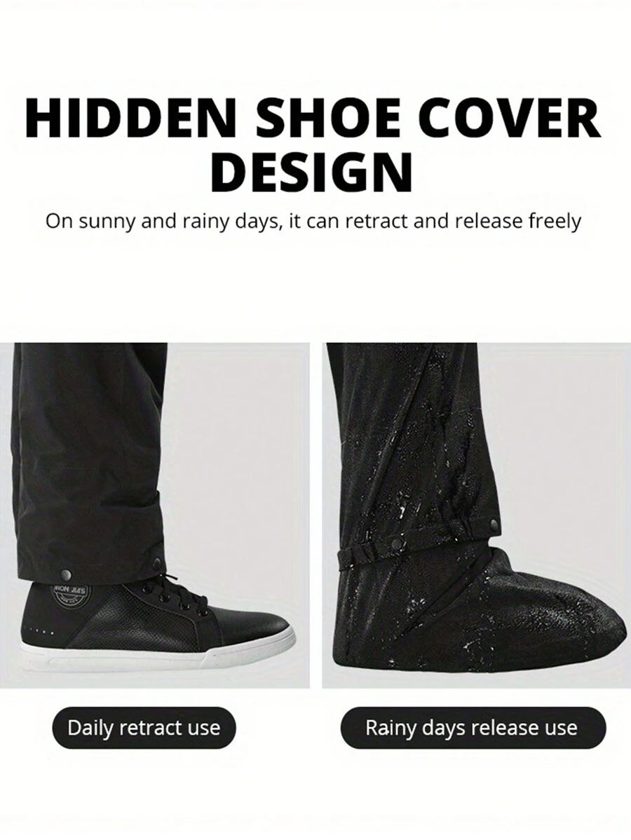 Mclula Motorcycle Rain Jacket and Pants Set With Free Storage Bag