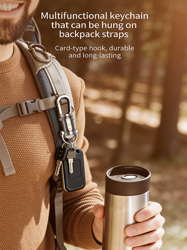 Portable multi-functional keychain light