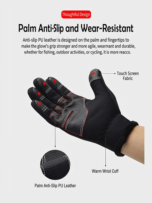 Touchscreen Warm Cycling Gloves
