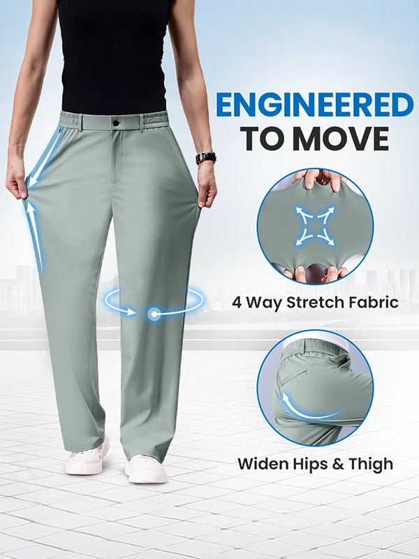 Comfort Ice Silk Flexible Casual Pants