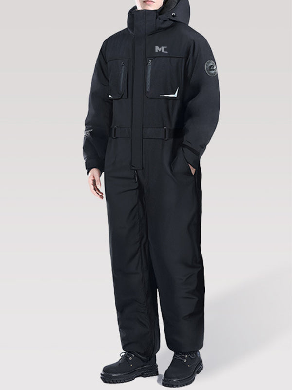 High-Viz Thermal Motorcycle Suit - 10K Waterproof & Full Zip