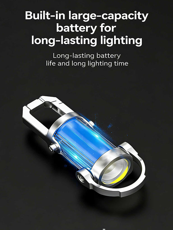 Portable multi-functional keychain light