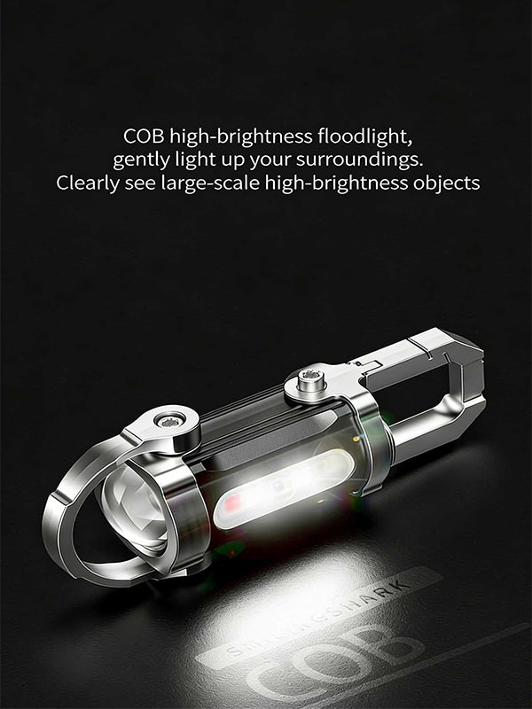 Portable multi-functional keychain light