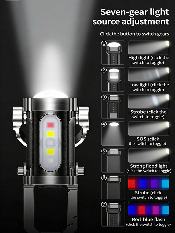 Portable multi-functional keychain light
