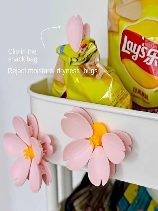 Blossom magnetic sealing clip refrigerator magnet