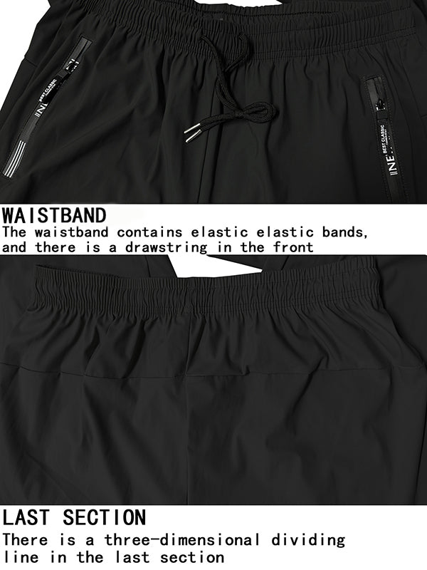 Men's Quick-Dry Pants with Zipper Pockets