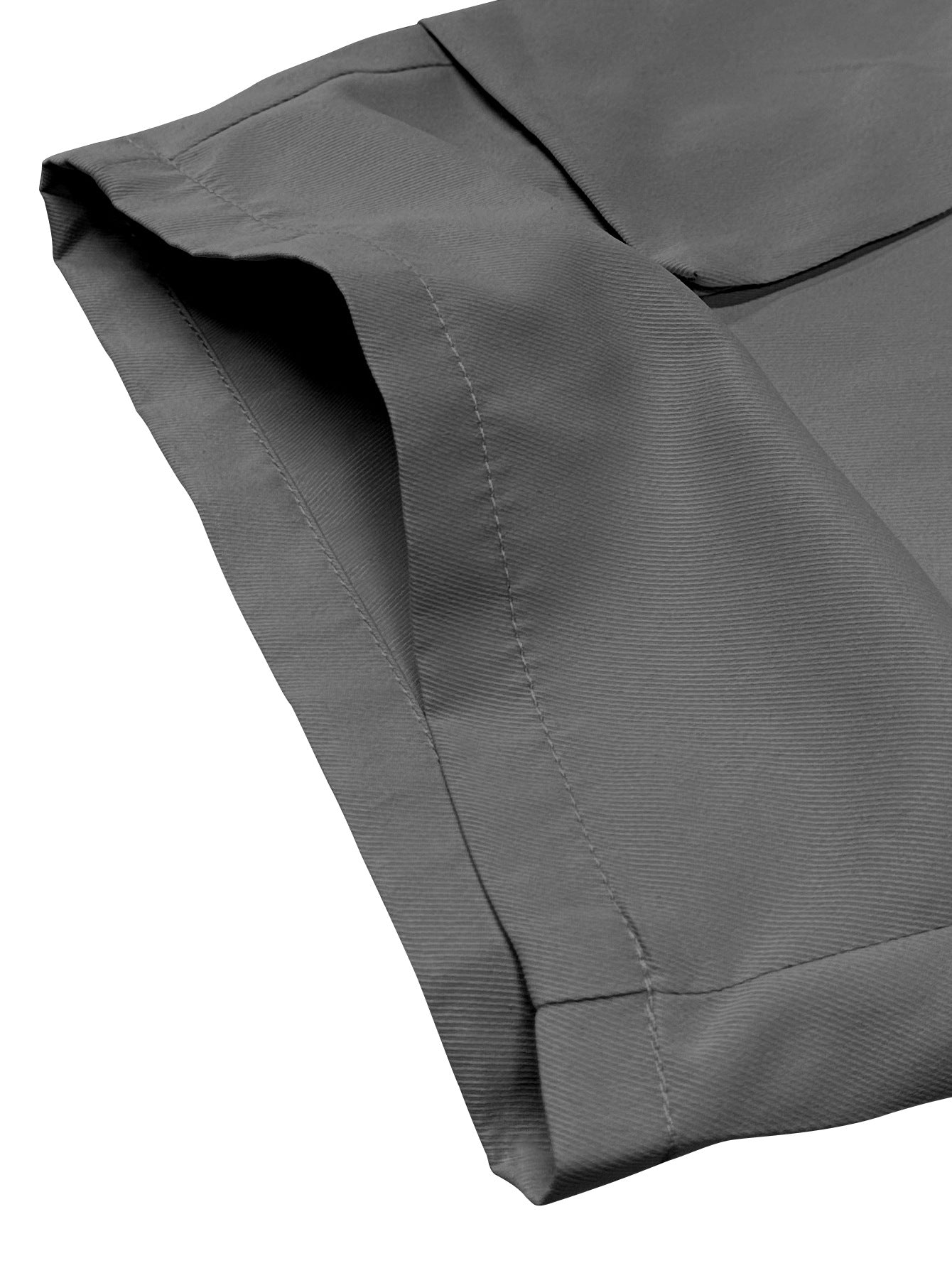 Solid-Color Multi-Pocket Cargo Shorts