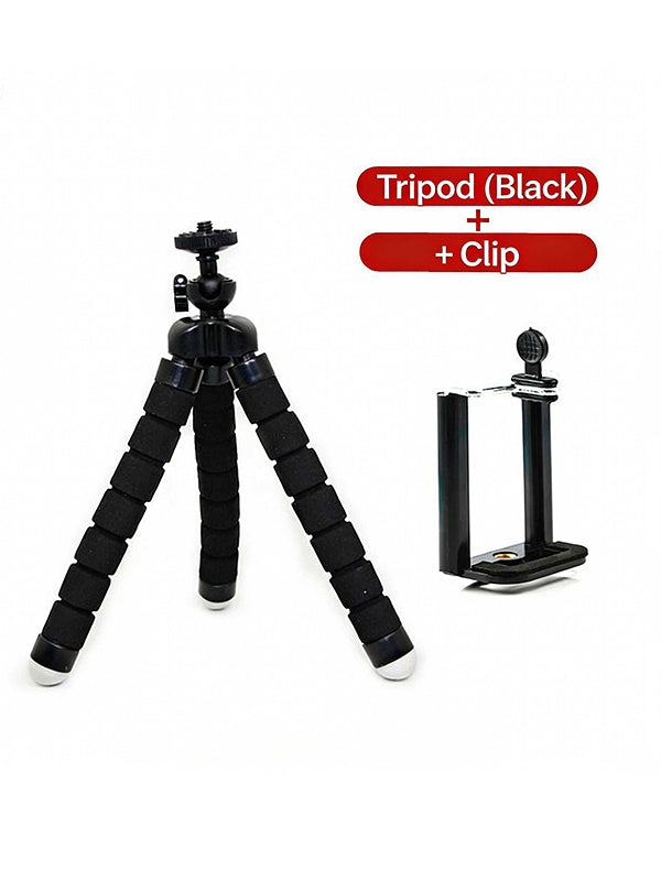 Portable and Flexible Octopus Tripods for Phone and Camera