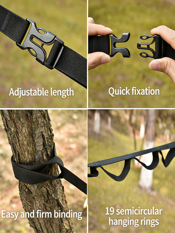 Outdoor tent storage ropes