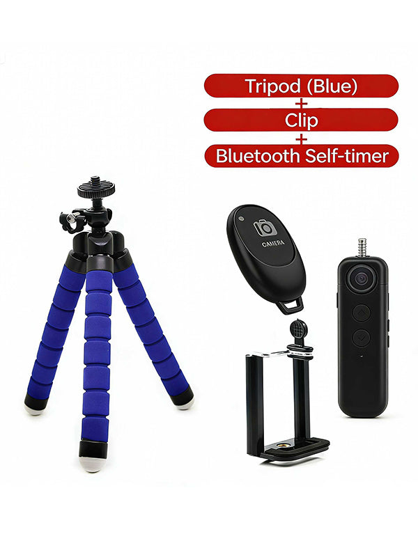 Portable and Flexible Octopus Tripods for Phone and Camera