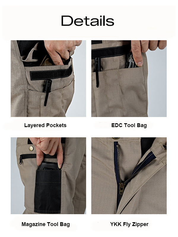 Multi-Pocket Outdoor Wear-Resistant Pants