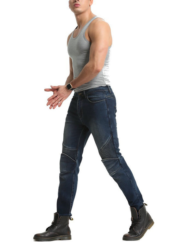 Abrasion-Resistant Motorcycle Skinny jeans