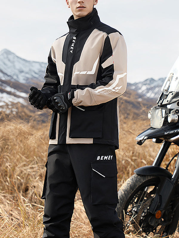 Two-piece Cycling Raincoat Suit - Waterproof, Windproof & Reflective Design
