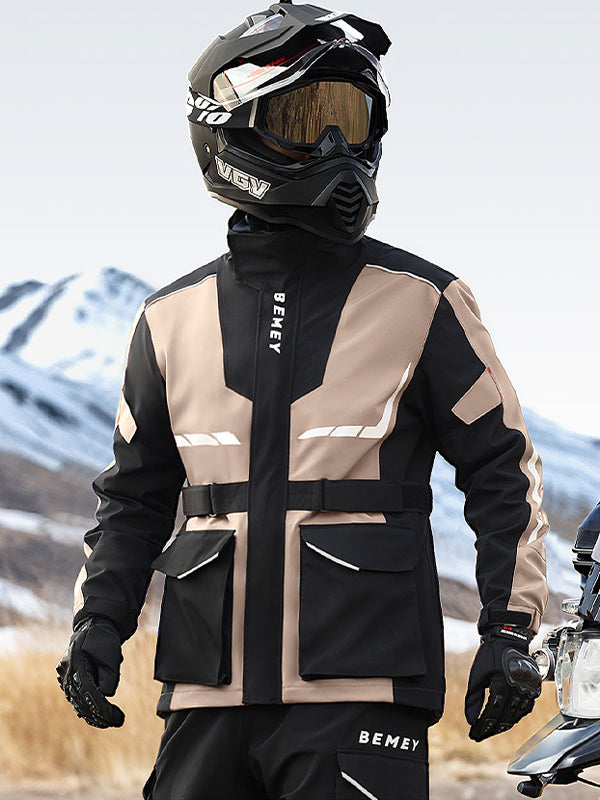 Two-piece Cycling Raincoat Suit - Waterproof, Windproof & Reflective Design
