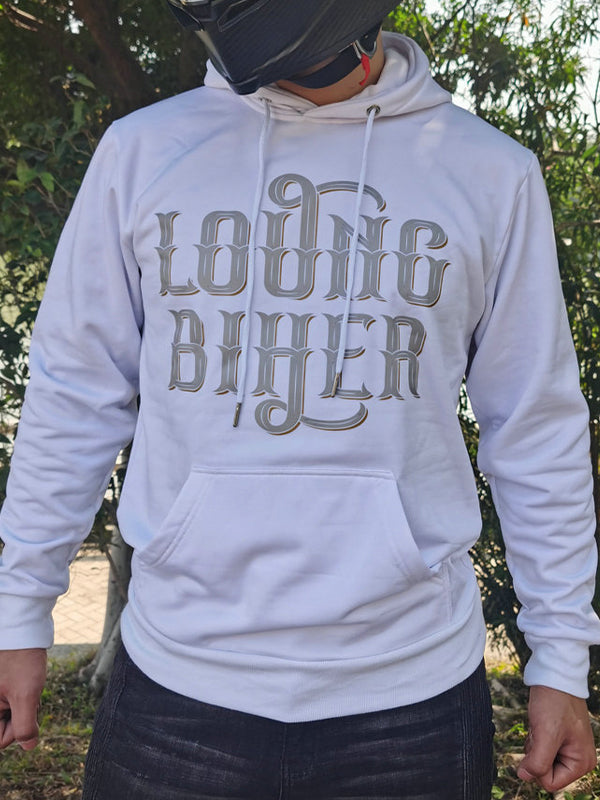 Fleece-Lined Hooded Cycling Sweatshirt