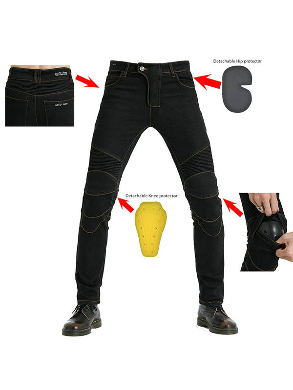 Men's Protective Denim Motorcycle Slim jeans