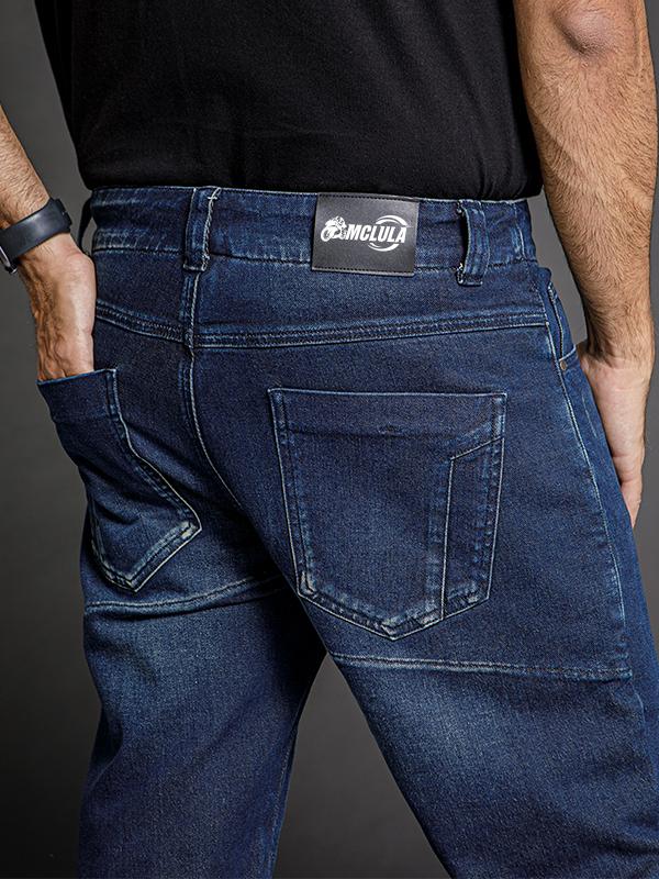 Men's Slim-Fit Armored Riding Jeans | Stretch Denim & Aramid Lining