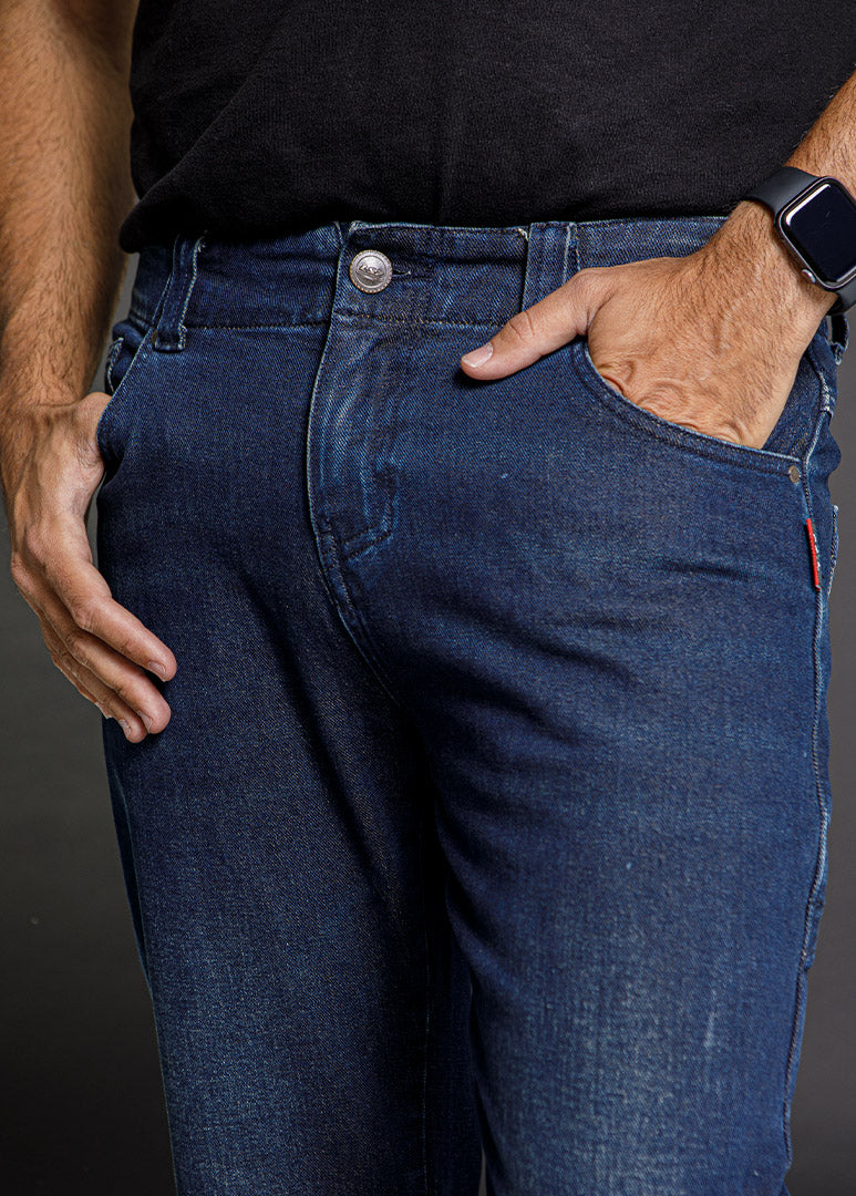 Men's Slim-Fit Armored Riding Jeans | Stretch Denim & Aramid Lining