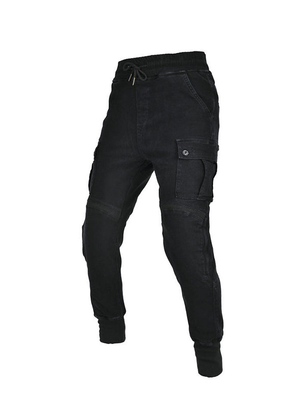 Men's Kevlar-Reinforced Riding Jeans - Extended Hip-to-Knee Armor