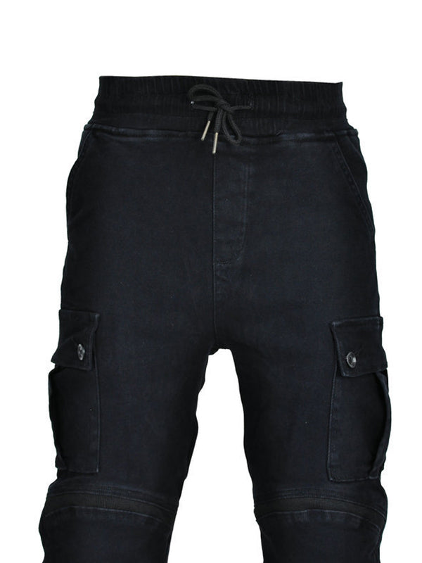 Men's Kevlar-Reinforced Riding Jeans - Extended Hip-to-Knee Armor