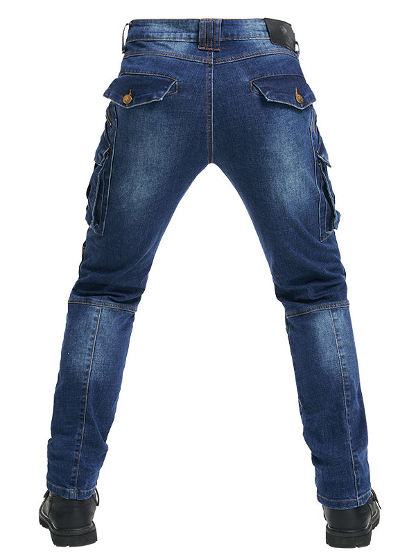 Safety Riding Denim Pants with Removable Protectors