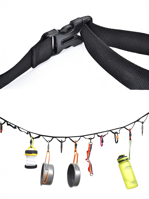 Outdoor tent storage ropes