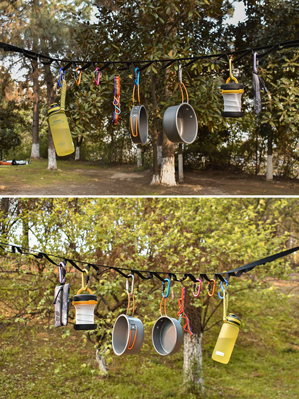 Outdoor tent storage ropes