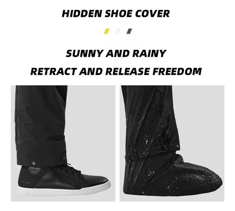 Mclula Motorcycle Rain Jacket and Pants Set With Free Storage Bag