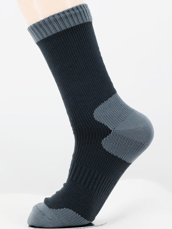 Men's Contrast Color Waterproof Outdoor Ski Mid Tube Waterproof Socks