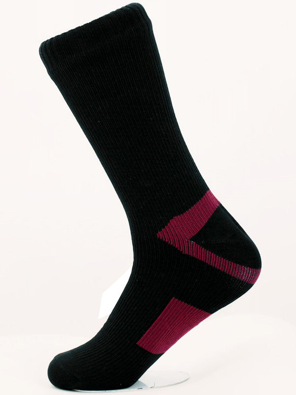 Men's Contrast Color Waterproof Outdoor Ski Mid Tube Waterproof Socks