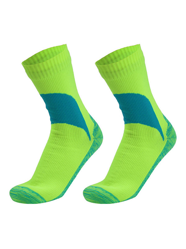 Men's Color Block Waterproof Outdoor Ski Waterproof Mid Tube Waterproof Socks