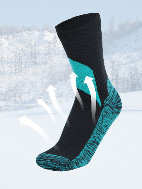 Men's Camo Waterproof Outdoor Ski Waterproof Mid Tube Waterproof Socks