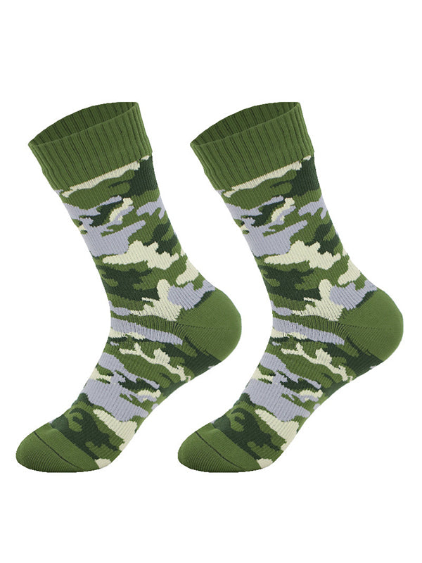 Men's Camo Waterproof Outdoor Ski Waterproof Mid Tube Waterproof Socks