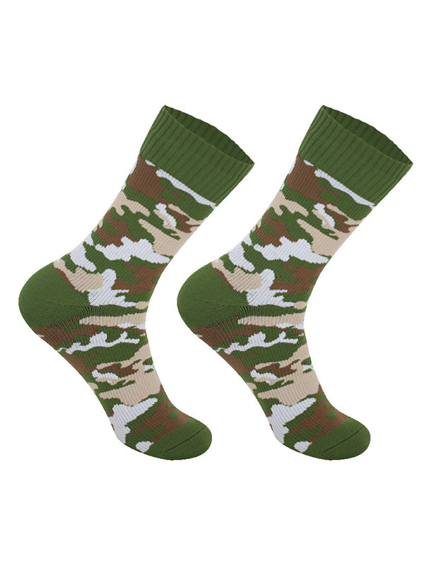 Men's Camo Waterproof Outdoor Ski Waterproof Mid Tube Waterproof Socks