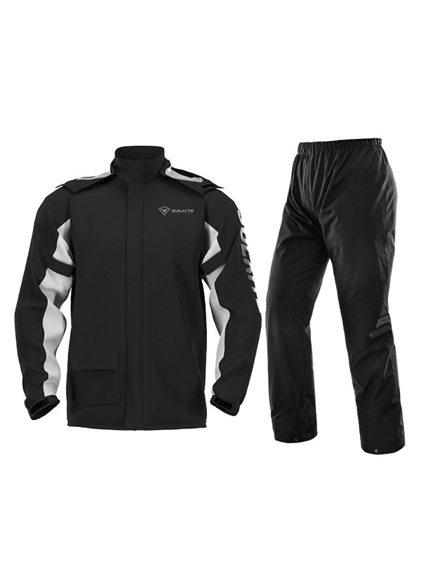 Mclula Motorcycle Rain Jacket and Pants Set With Free Storage Bag