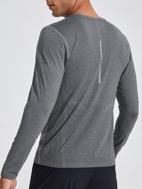 Men's Quick-Dry Breathable Motorcycle Riding Long Sleeve Shirt