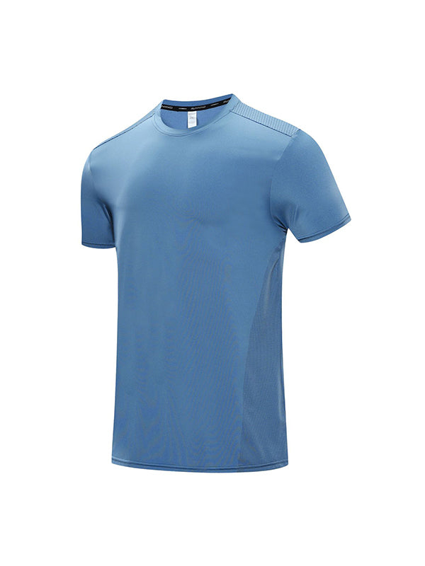Men's Fitness Ice Silk Bottom Sports Short Sleeve Tee