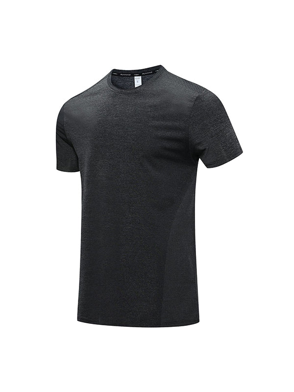 Men's Fitness Ice Silk Bottom Sports Short Sleeve Tee
