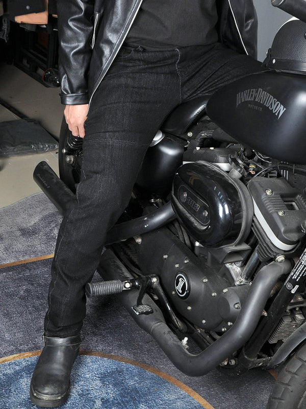 Men's Kevlar-Reinforced Motorcycle Riding Pants | CE Armor, Adjustable Four-Season Protective Gear