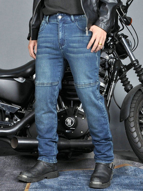 Men's Kevlar-Reinforced Motorcycle Riding Pants | CE Armor, Adjustable Four-Season Protective Gear