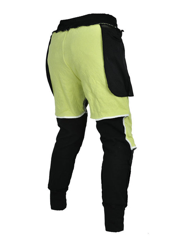 Men's Motorcycle Cargo Pants with Large Area Kevlar Reinforcement and CE Protectors