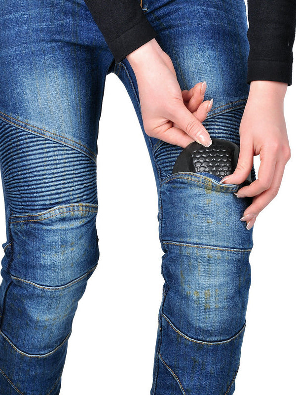 Women's Vintage Motorcycle Riding Jeans