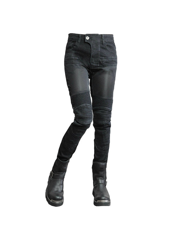 Women's Motorcycle Mesh Breathable Anti Fall Riding Jeans