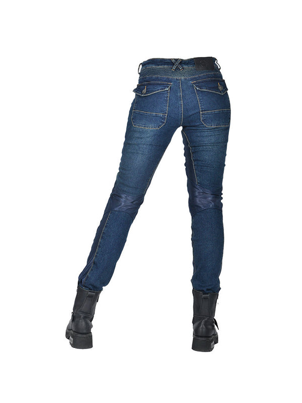 Women's Motorcycle Mesh Breathable Anti Fall Riding Jeans