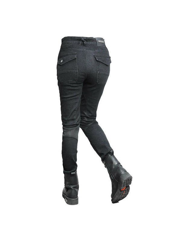 Women's Motorcycle Mesh Breathable Anti Fall Riding Jeans