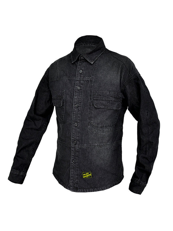 Men's Retro Motorcycle Denim Shirt