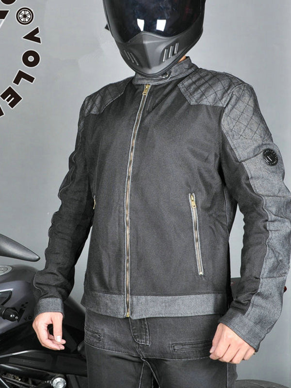 Men's Mesh Breathable Motorcycle Riding Jacket